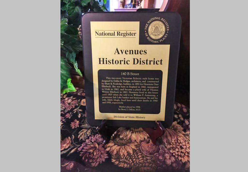 سالت ليك سيتي Historic Ellerbeck Mansion Bed & Breakfast المظهر الخارجي الصورة